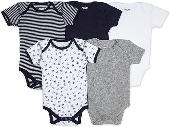 Burt's Bees Baby Organic Cotton Bodysuits – Baby Boy & Girl Short and Long by BurtsBeesBaby