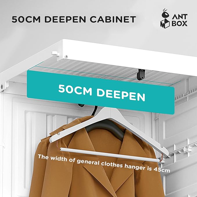 ANTBOX Portable Wardrobe Closet Storage Organizer - Image 3