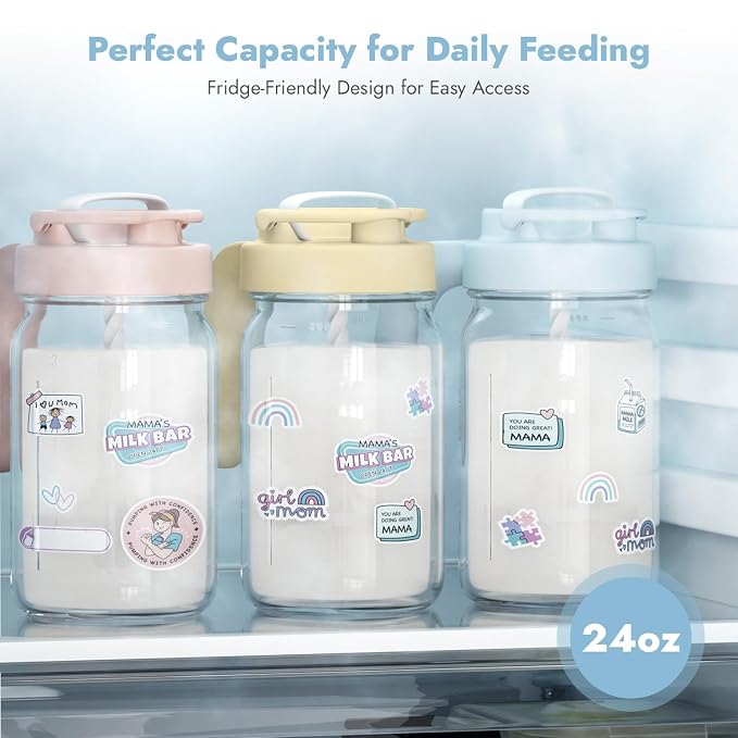 Papablic Glass Breastmilk Pitcher, Formula Mixing Pitcher - Image 5