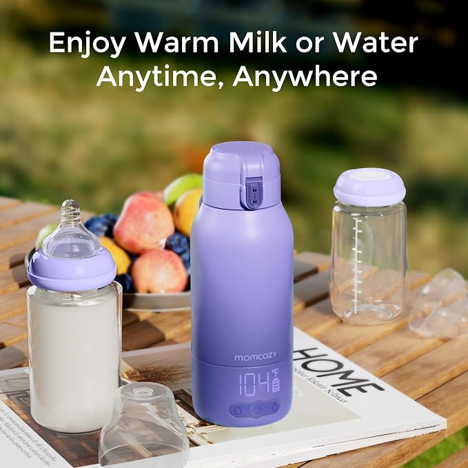 Momcozy Portable Milk Warmer for Travel – Dual Heating Modes for Breast Milk & - Image 2