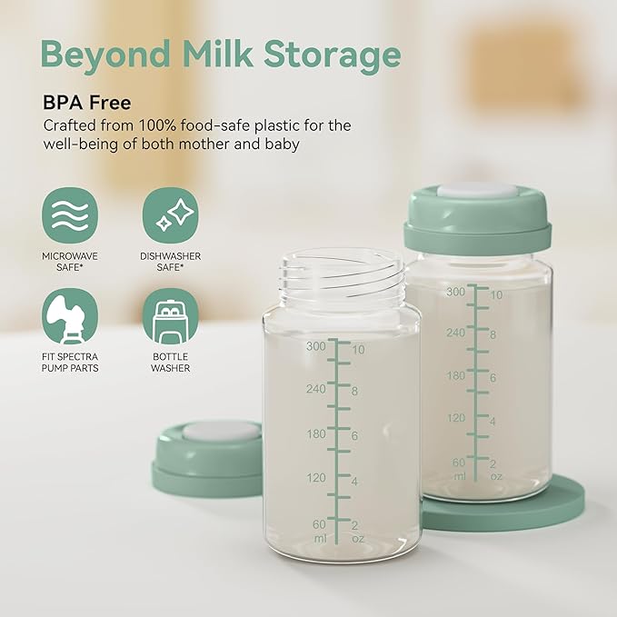10oz Breastmilk Storage Bottle for Momcozy Milk Cooler 22oz, Breast Milk Cooler - Image 2