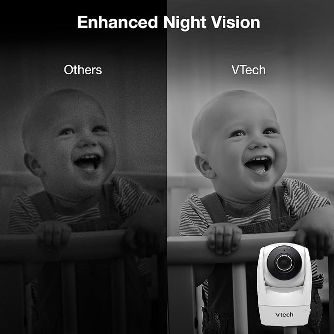 VTech Upgraded Smart WiFi Baby Monitor, 1080p FHD Camera and 5" HD IPS Display - Image 8
