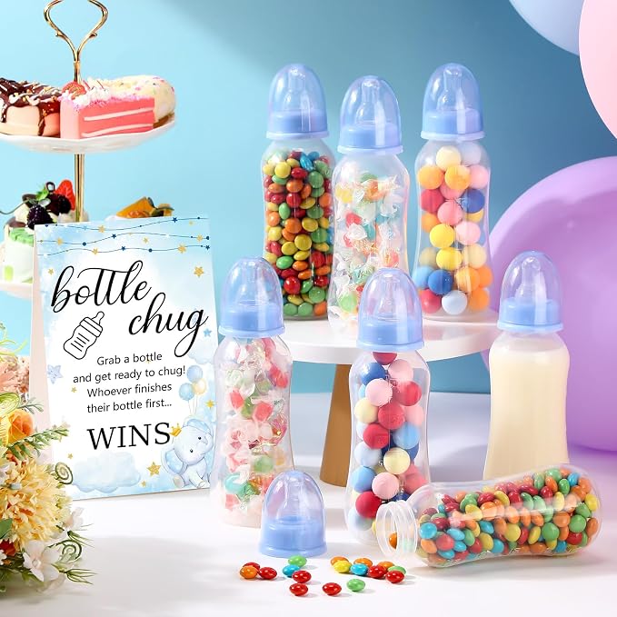 TrelaCo Cool Baby Shower Games Sets 12 Pcs Feeding Bottles - Image 4