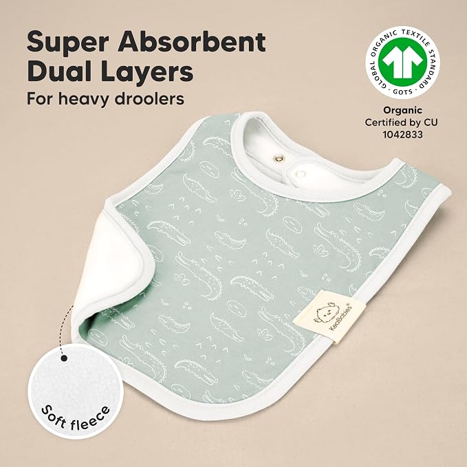 KeaBabies 8-Pack Organic Baby Bibs - Image 4