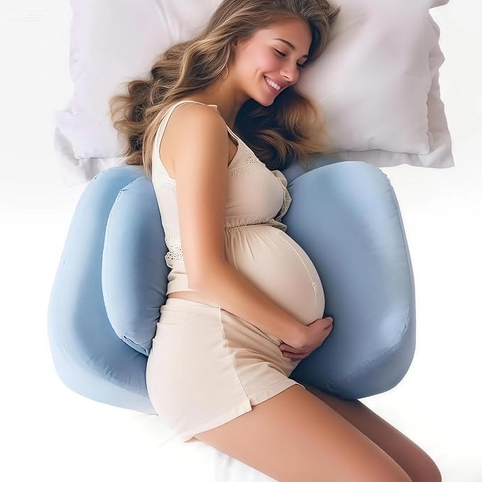Pregnancy Pillows for Sleeping, Upgraded Memory Foam Maternity Pillow, by WEIKA
