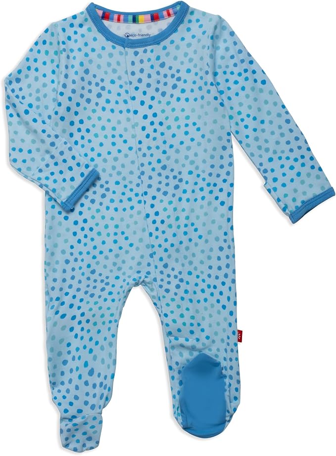 Magnetic Me Boys Modal Magnetic Baby Footie Pajamas | Silky Soft Modal Fabric | by magneticme