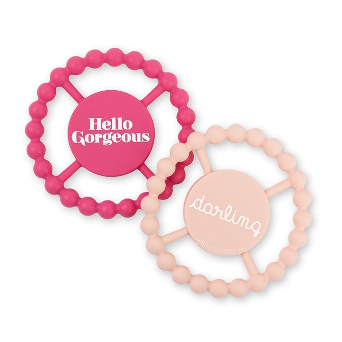 Baby Teether by Bella Tunno, 6-12 Months, Baby Toys, Teething Relief, Hello by BellaTunno