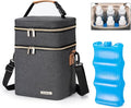 Breastmilk Cooler Bag with Ice Pack Fits 6 Baby Bottles Up to 9 Ounce by BABEYER