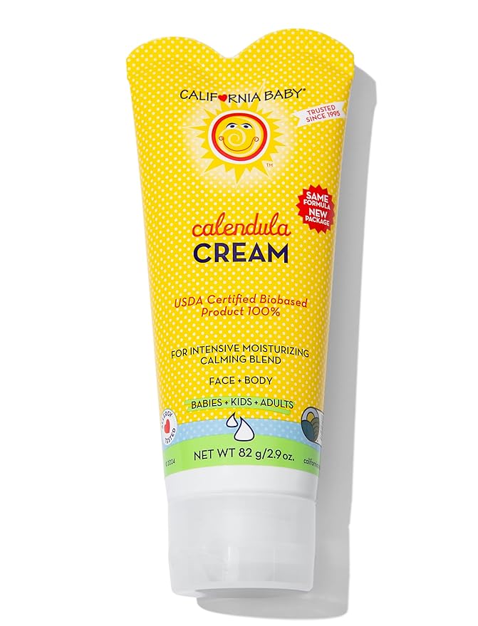 California Baby Calendula Cream | 100% Plant-Based Moisturizer | Lavender Baby by CaliforniaBaby