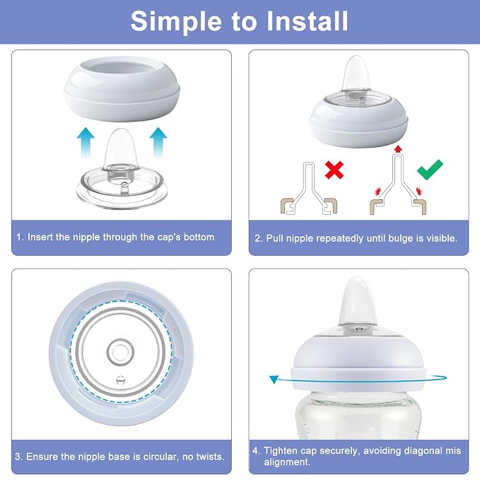 Sippy Spout Nipples for Philips Avent Baby Bottles, Natural Trainer Sippy Cup - Image 5