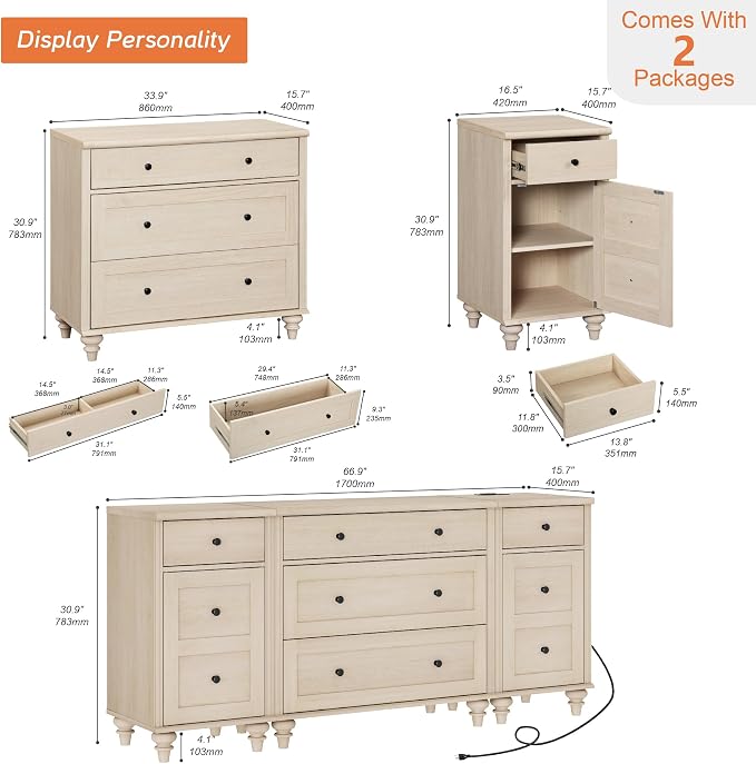 WAMPAT Dresser for Kids Bedroom - Image 2