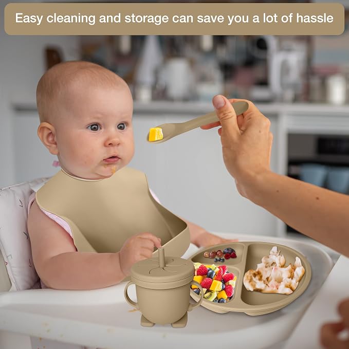 Baby Feeding Set 10-Piece | Baby Led Weaning Utensils Set Includes Suction Bowl - Image 7