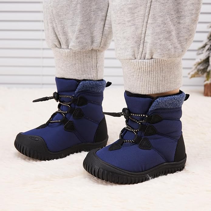 BMCiTYBM Toddler Baby Winter Snow Boots Boy Girl Faux Fur Warm Non Slip First - Image 2