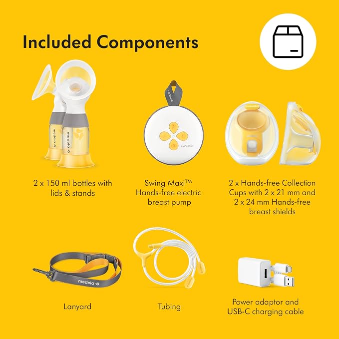 Medela Pump Your Way Deluxe Bundle Featuring Swing Maxi Double Electric Breast - Image 9