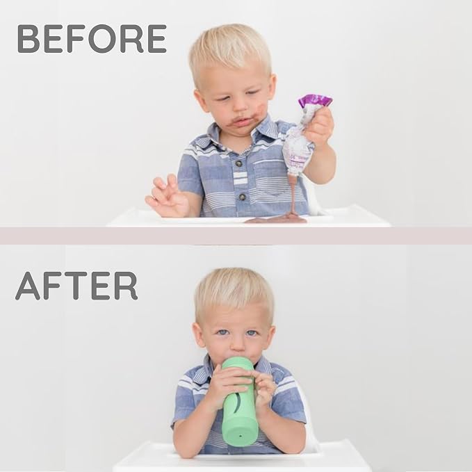 Subo Baby Food Bottle | No Mess Baby Toddler Self Feeder | Squeeze Free Design - Image 3