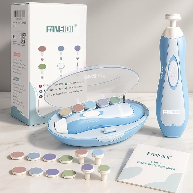 Fansidi Baby Nail Trimmer Electric – Limited Dreamy Sky Blue, Gentle Baby Nail - Image 6
