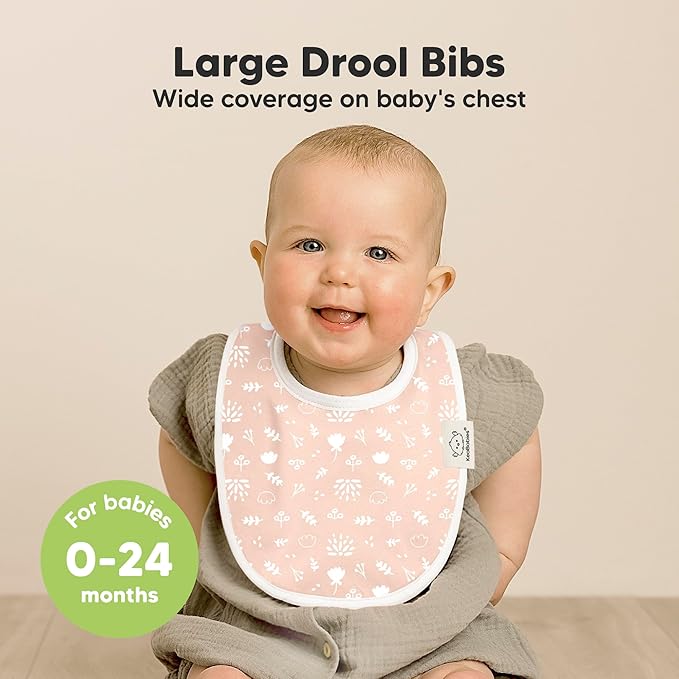 8-Pack Organic Baby Bibs for Boys, Girls - Image 2