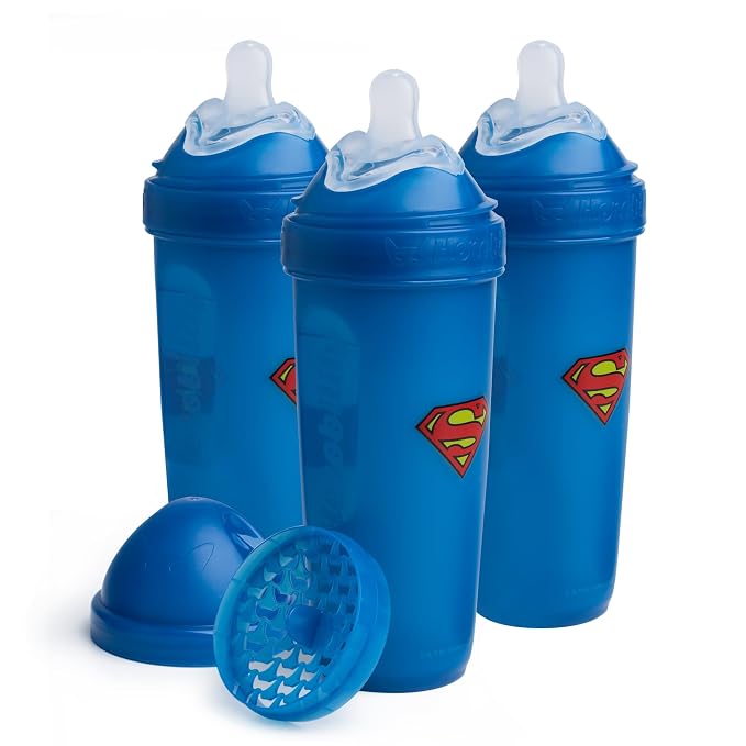 Herobility Double Anti-Colic Baby Bottles – 12 fl oz/340ml – 3-Pack – BPA-Free by Herobility