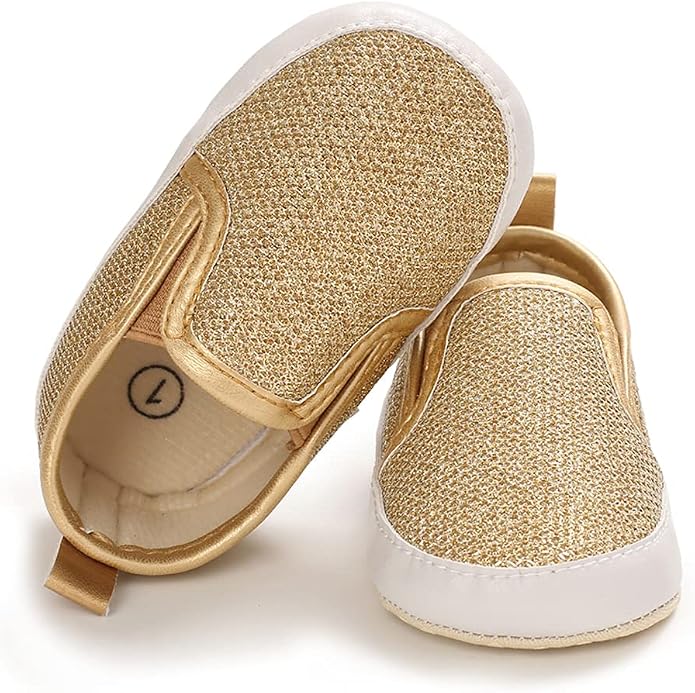 LONSOEN Baby Girls Boys Loafers Prewalker Dress Crib Shoes - Image 4