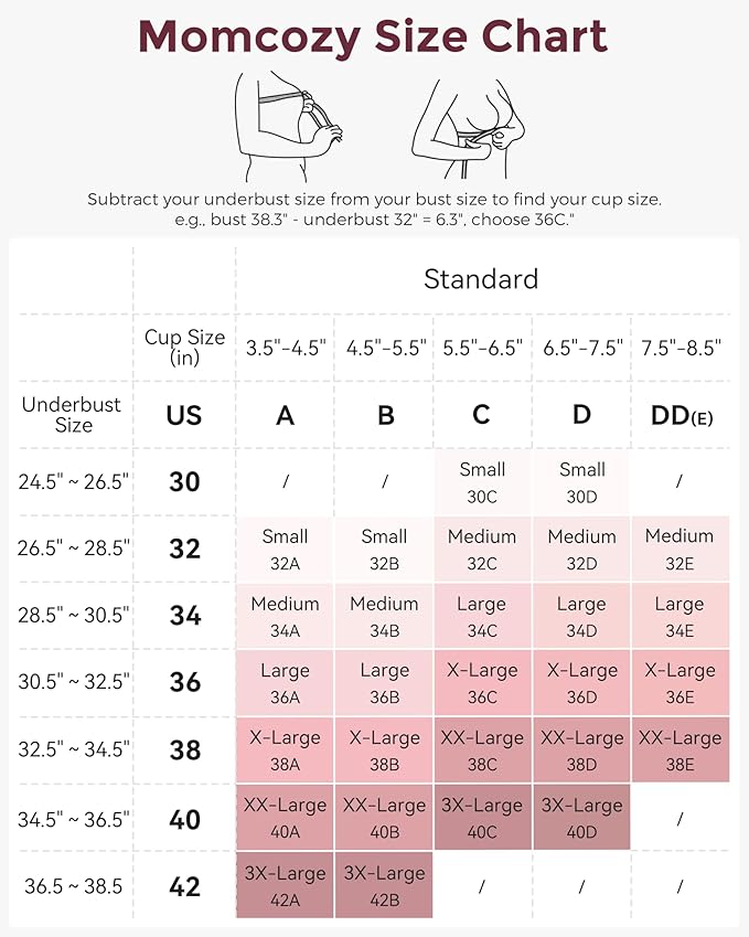 Momcozy Nursing Bras for Breastfeeding, YN21 Seamless Ultra Comfort Maternity - Image 6