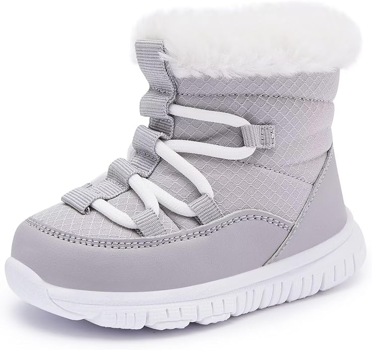 BMCiTYBM Girls Boys Snow Boots Warm Winter Fur Lined Baby Shoes by BMCiTYBM