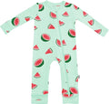 KYTE BABY Unisex Rayon Made From Bamboo Zippered Rompers 0-24 Months by KYTEBABY