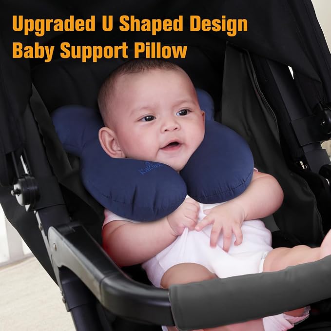 KAKIBLIN Baby Travel Pillow, Infant Head and Neck Support Pillow - Image 3