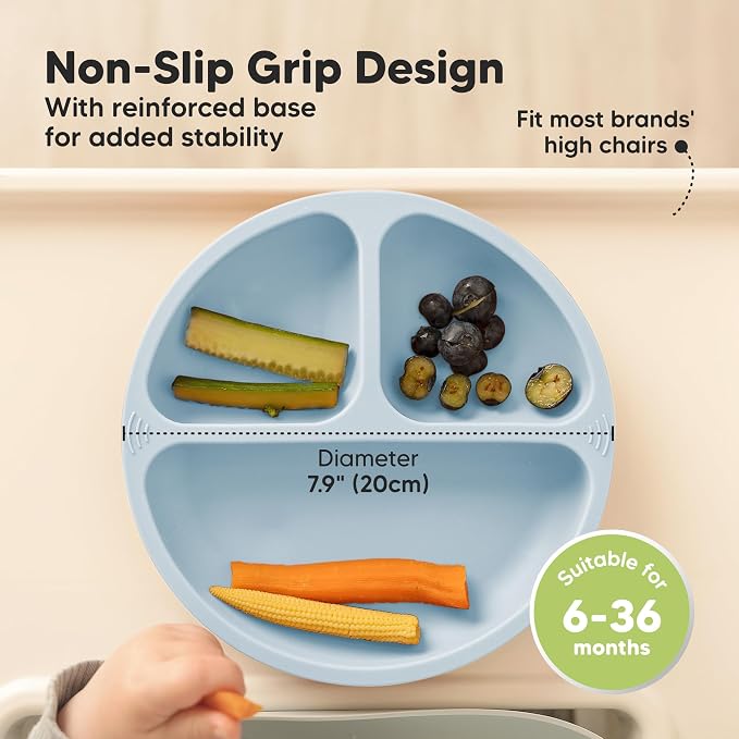 KeaBabies Suction Plates for Baby, Toddler - Image 4