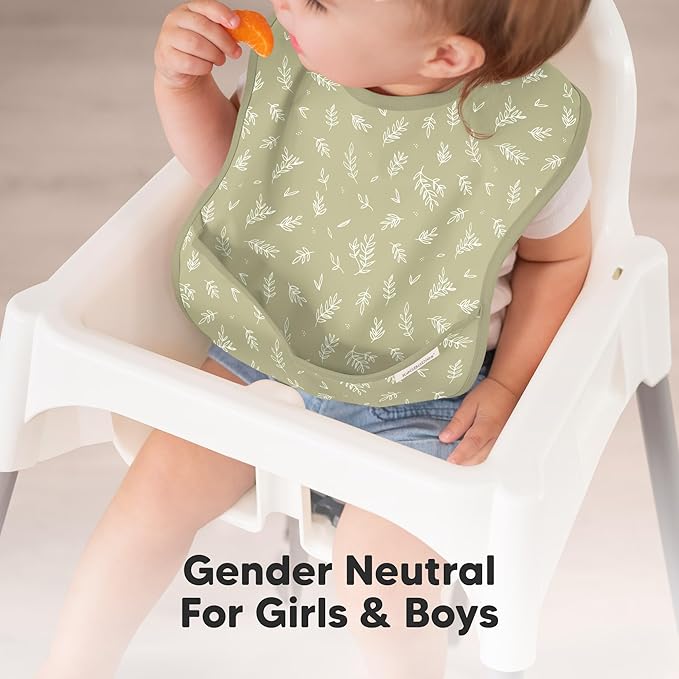 3-Pack Waterproof Baby Bibs for Eating - Image 8