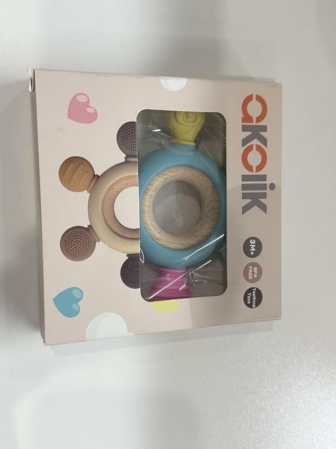 akolik Baby Teething Toys, Teething Relief Toy, BPA Free Baby Chew Toys Infant - Image 8