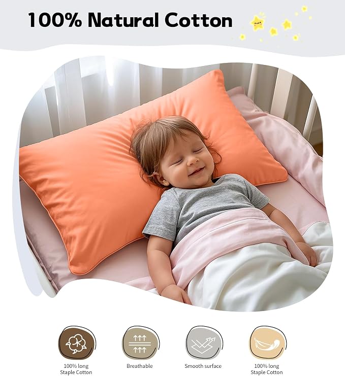 Deep Dream Toddler Pillowcases for 13x18 Pillow 2 Pack, 100% Cotton Travel - Image 3