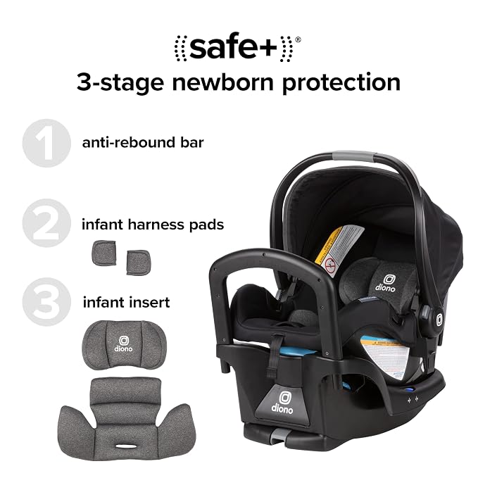 Diono LiteClik 30 R SafePlus Infant Car Seat and Base, Rear-Facing - Image 9