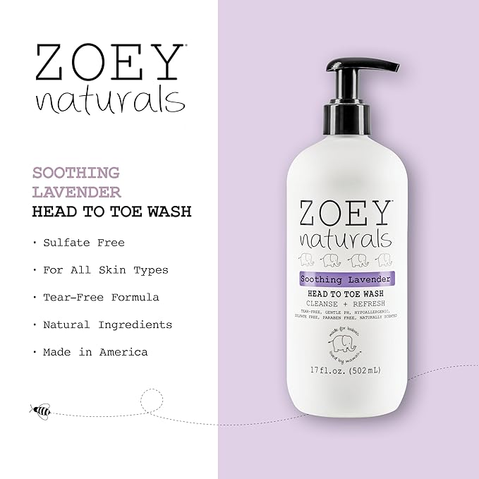 Zoey Naturals - Soothing Lavender Wash & Shampoo - Toddlers & Kids - - Image 2