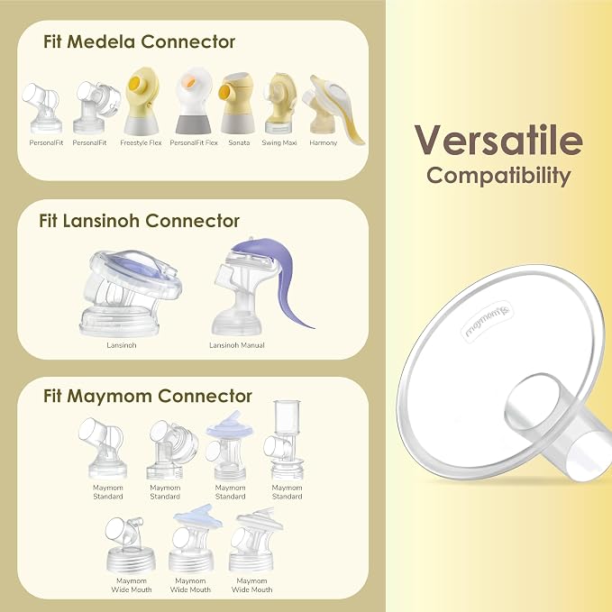 Maymom MyFit Crater Series 18 mm Two-Piece Design Small Breastshield Compatible - Image 5