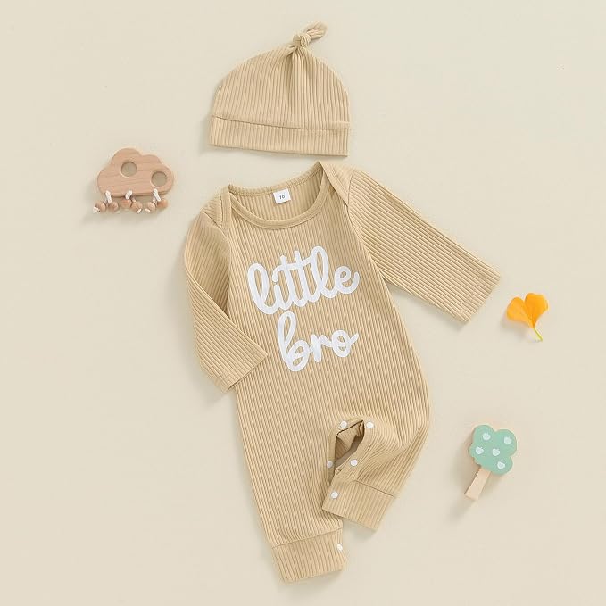 Fernvia Newborn Baby Boy Clothes Letters Print Bodysuit 3 6 9 12 18 Months Long - Image 6