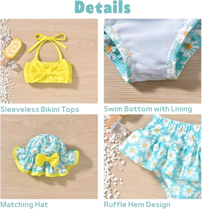 Aalizzwell Baby Girl 2-Piece Bikini Swimsuit - Image 2