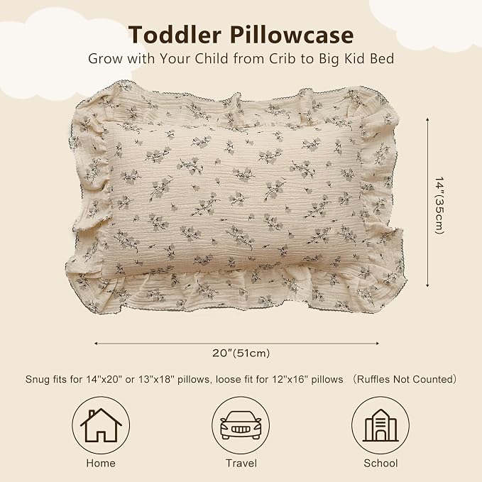 BuLuTu Cotton Muslin Pillowcase - Image 2