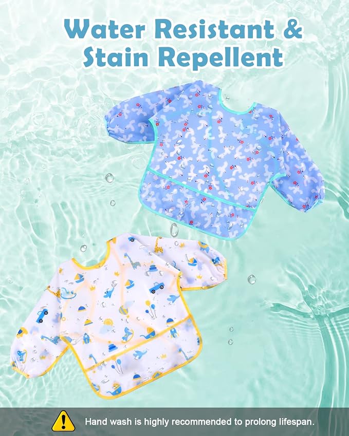 Lictin Long Sleeve Bibs 5 Pack - Image 4