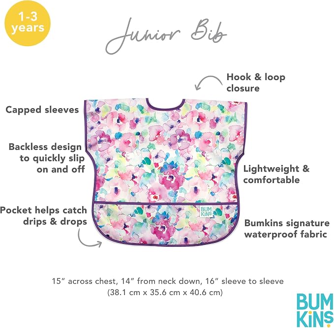 Bumkins Bibs - Toddler Bibs, Waterproof, Large - Image 5