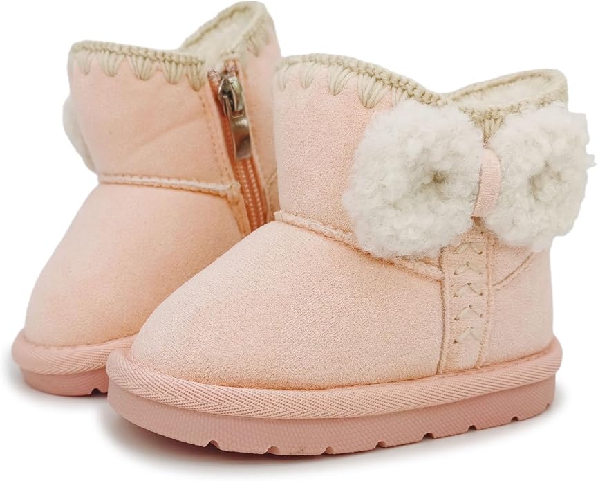 Baby Boots Winter Snow Booties Infant Boys Girls Outdoor Warm Shoes by iSusuJo