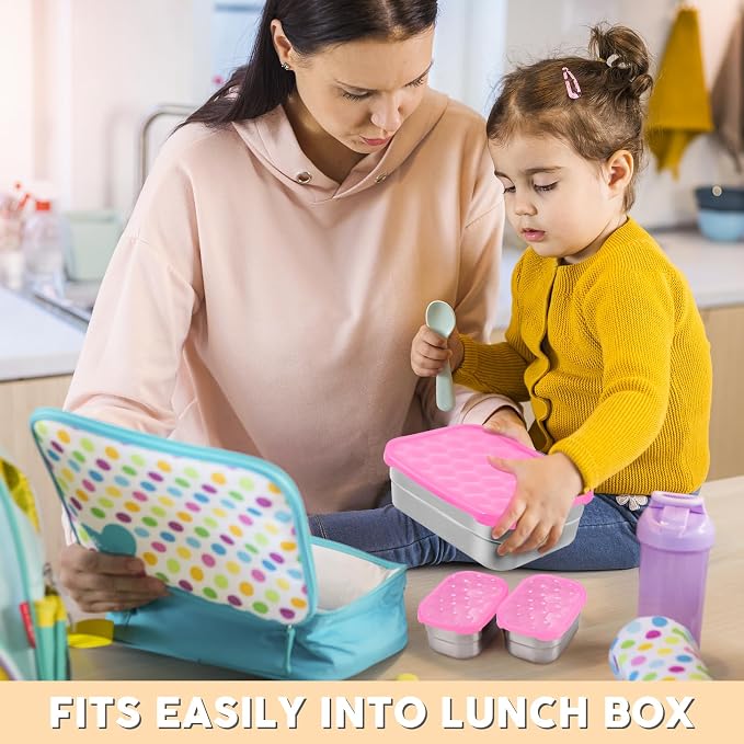 Small Stainless Steel Lunch Containers - Image 7