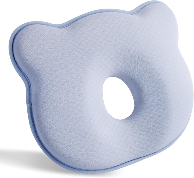 Memory Foam Baby Pillow, Cute Cartoon Bear Soft and Cozy Pillow, Breathable by Hoovcmg