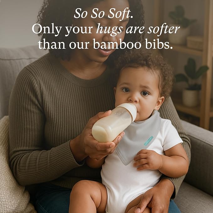 PurComfy SuperSoft Baby Bibs, Premium Bamboo Bandana Drool Bibs - Image 3