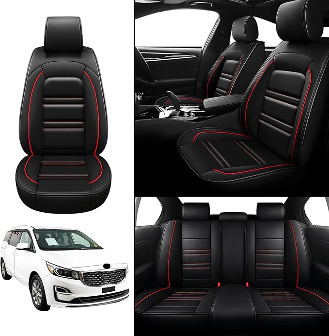 Seat Covers for kia Sedona 2003-2021 | 5-Seats Leather Seat Covers - Image 2