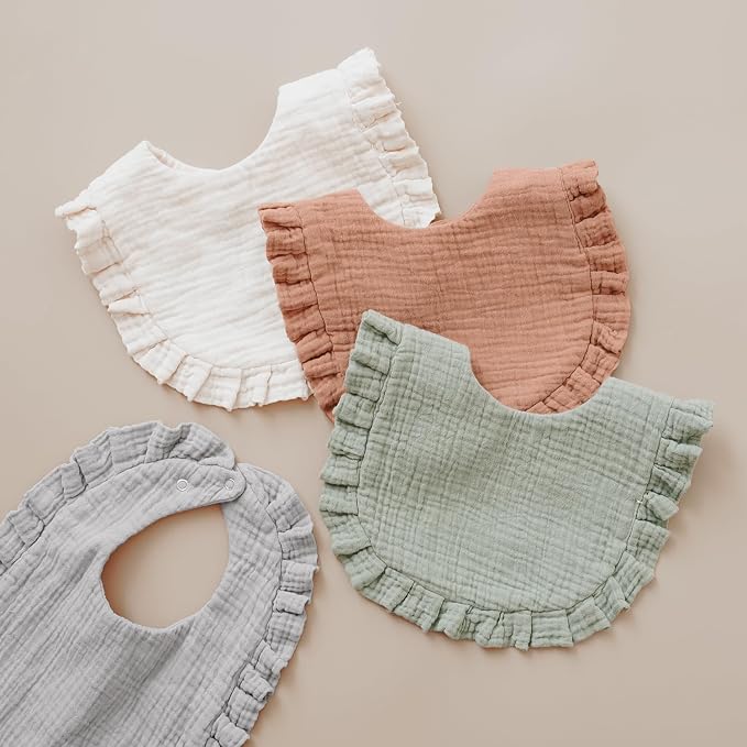 Baby Muslin Bibs Bandana Drool Bibs - Image 7