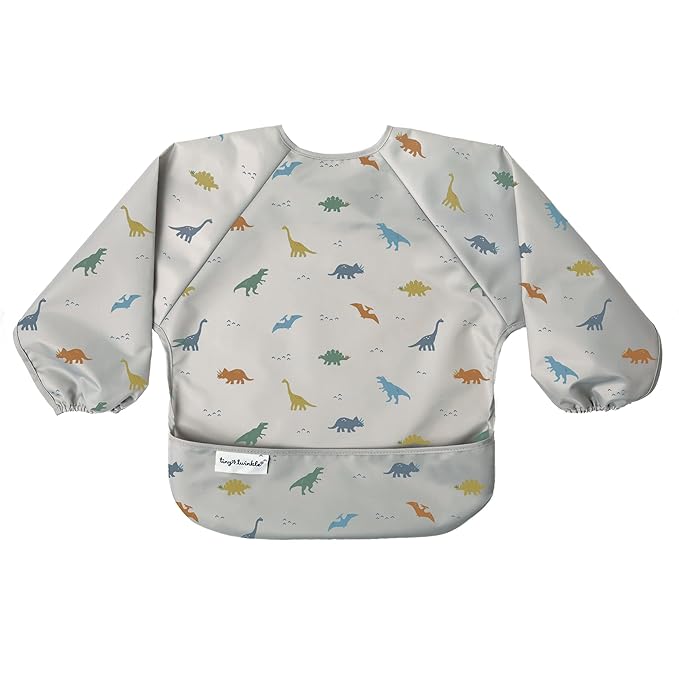 Tiny Twinkle Long Sleeve Bib for Babies & Toddlers – Waterproof Smock Bib for - Image 4