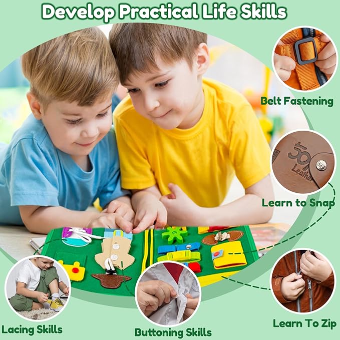 Qizfun Busy Board Montessori Toy - Image 5