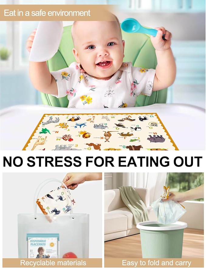 45 Pack Sticky Disposable Placemats - Image 7