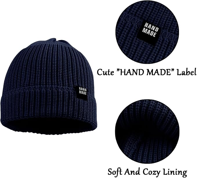 JANGANNSA Simple Knitted Baby Beanie Hip-Hop Boys Winter Hat Toddler Kids Bonnet - Image 5