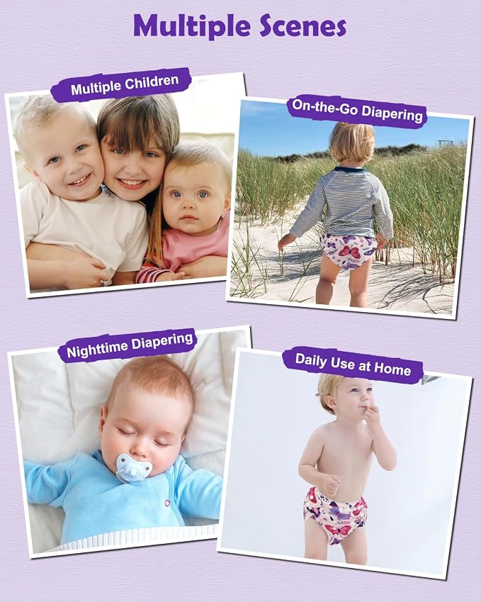 Babygoal Baby Cloth Diaper 6 Pack - Image 5